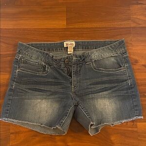 Mudd Junior’s  Distressed Denim Cutoff Shorts - Blue